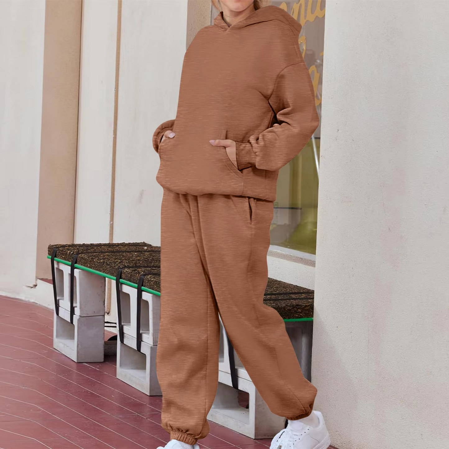 Womens 2 Piece Tracksuit Loungewear with Pockets