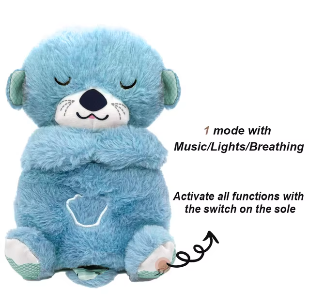 Breathing Otter Plush - Blue