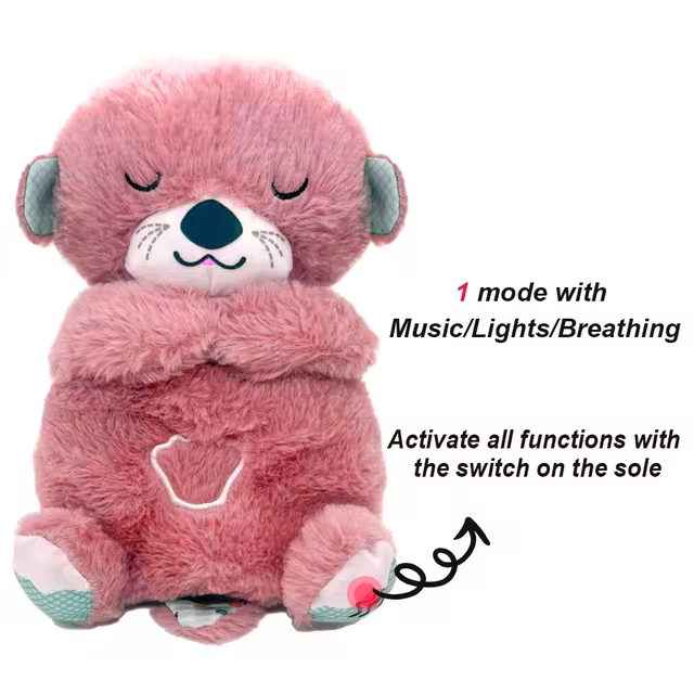 Breathing Otter Plush - Pink