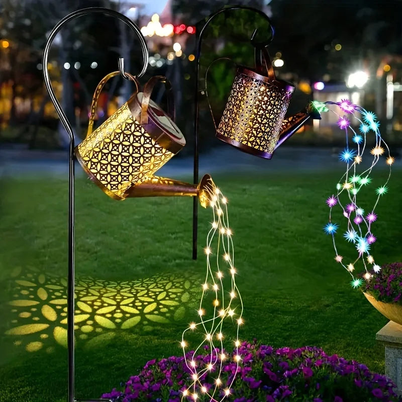 Solar watering can light