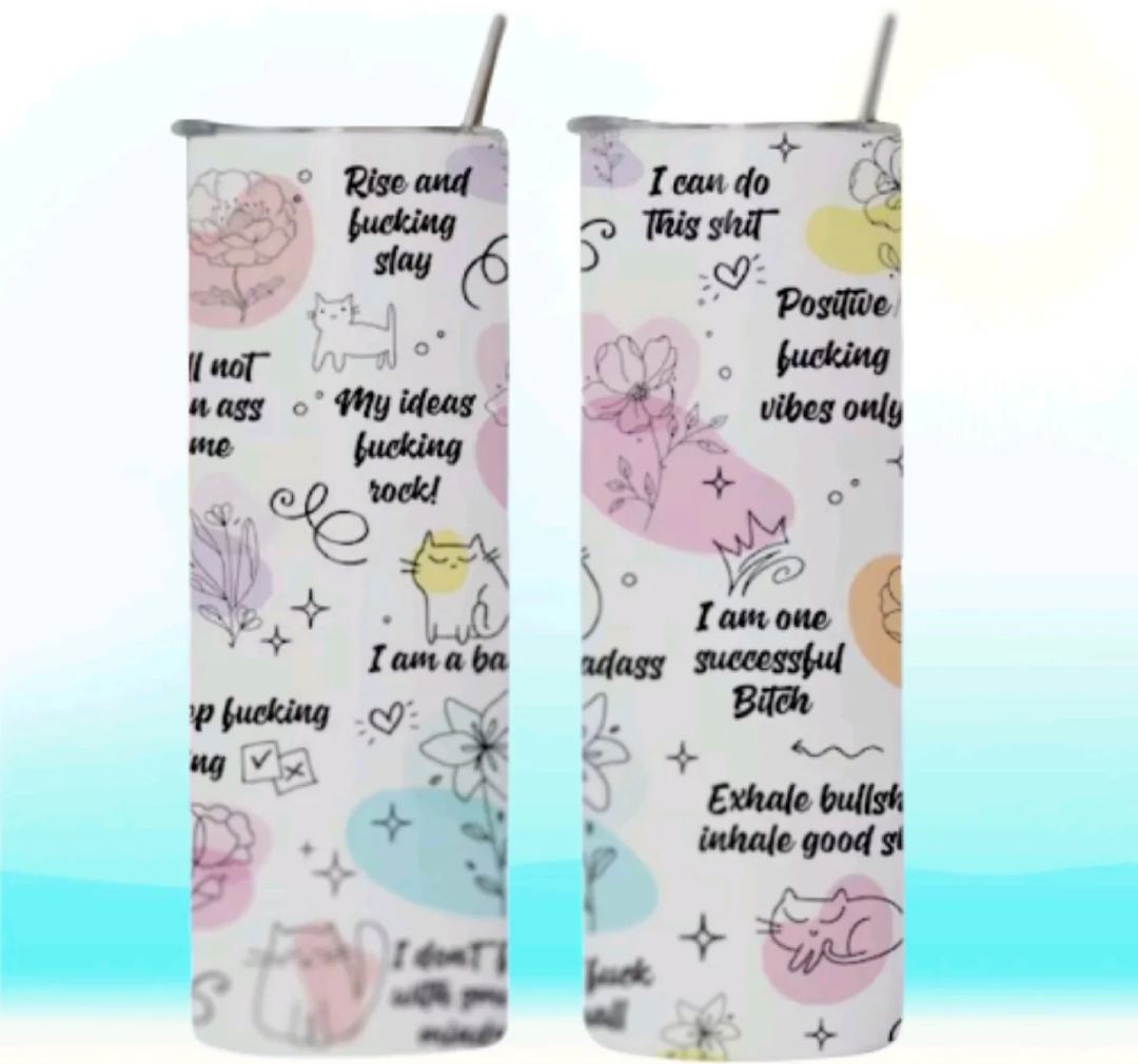 Ladies Naughty Affirmation 20oz Tumbler