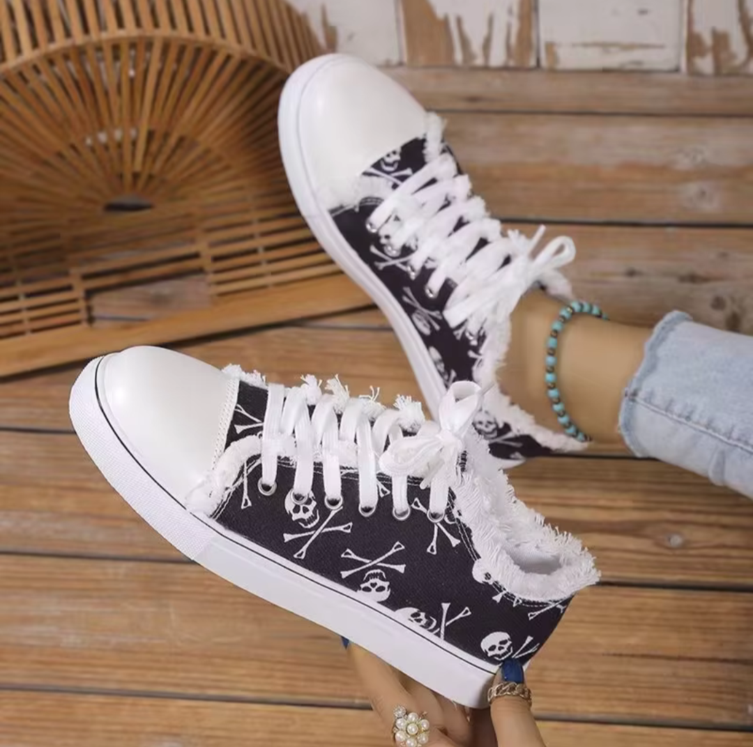 Skull n Bones Canvas Shoes