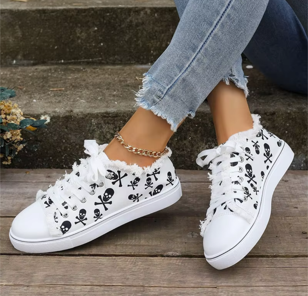 Skull n Bones Canvas Shoes