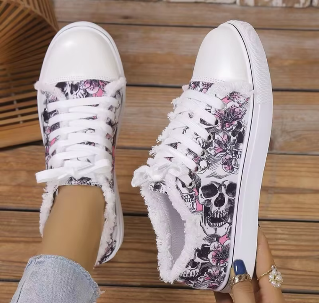 Skull n Bones Canvas Shoes