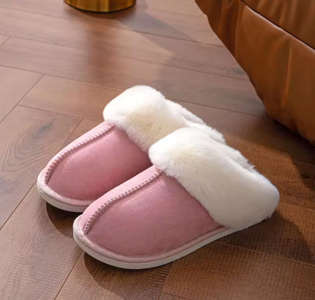 Ladies Warm Fur Slippers