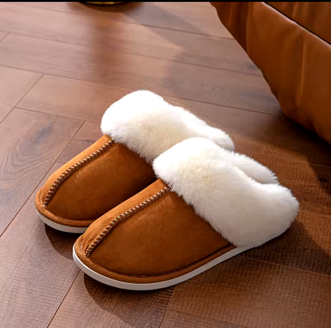Ladies Warm Fur Slippers