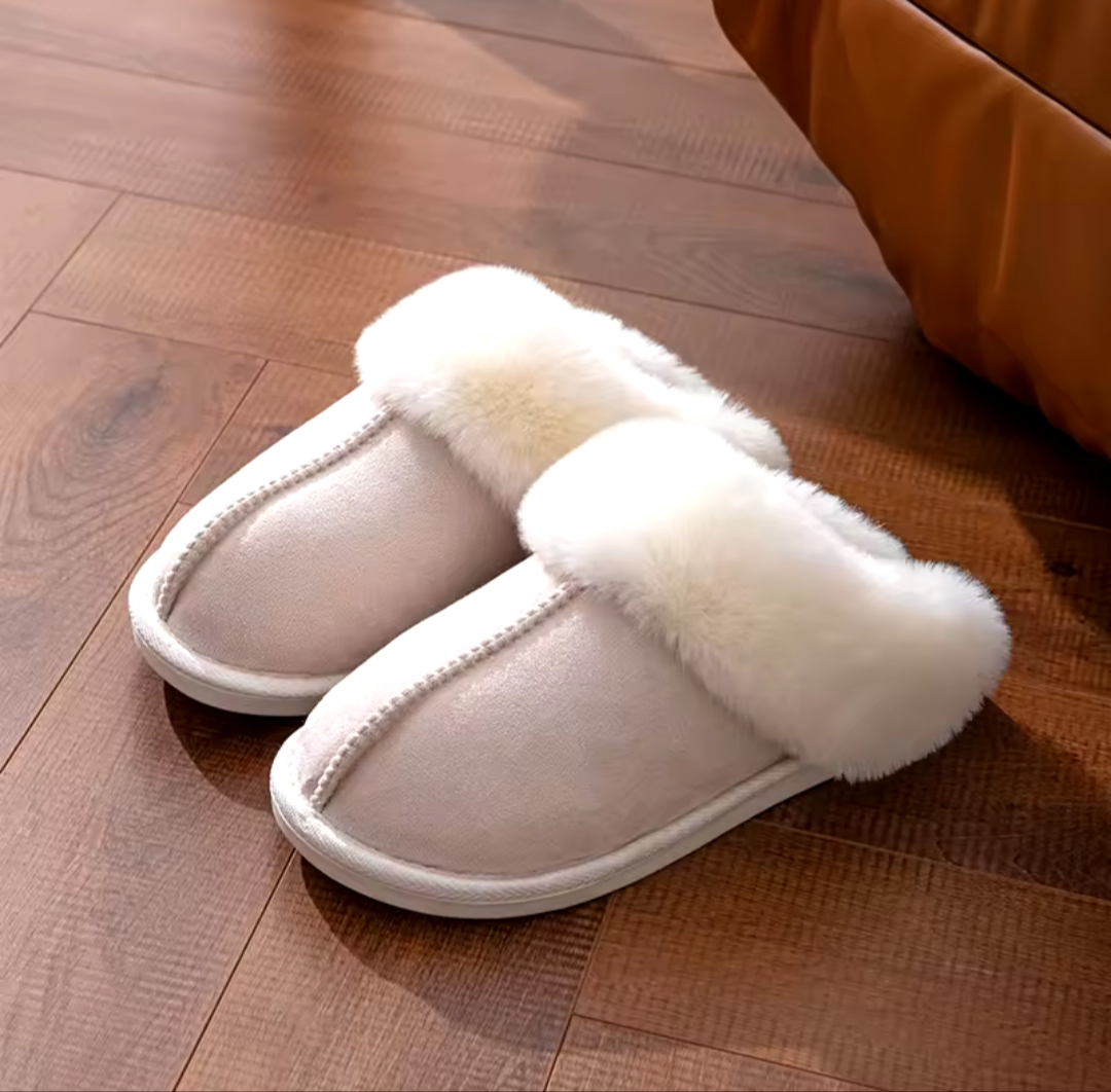Ladies Warm Fur Slippers