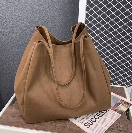 Casual Large Capacity Canvas Shopper Tote Bag