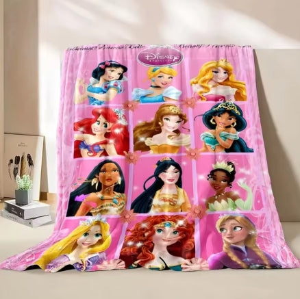 Princess Flannel Fleece Throw