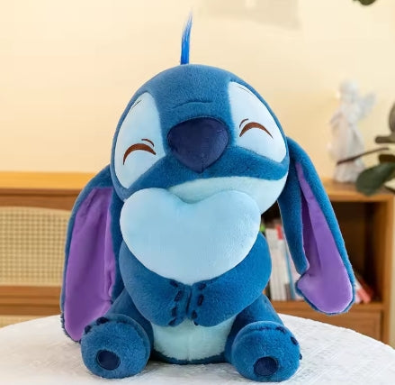 30cm Stitch Angel Plush with Heart