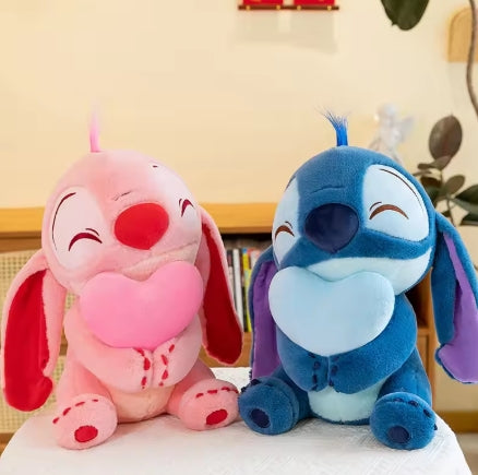 30cm Stitch Angel Plush with Heart