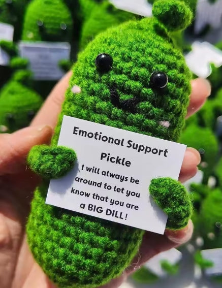Handmade Plush Knitted Cucumber