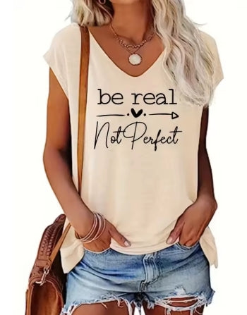 BE REAL NOT PERFECT Vest Top