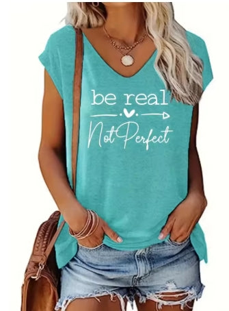 BE REAL NOT PERFECT Vest Top