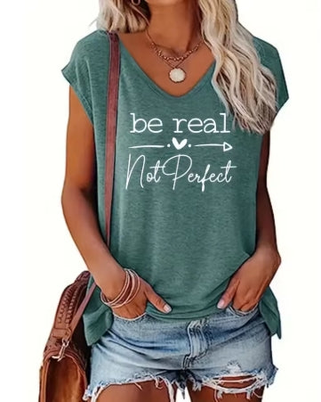 BE REAL NOT PERFECT Vest Top