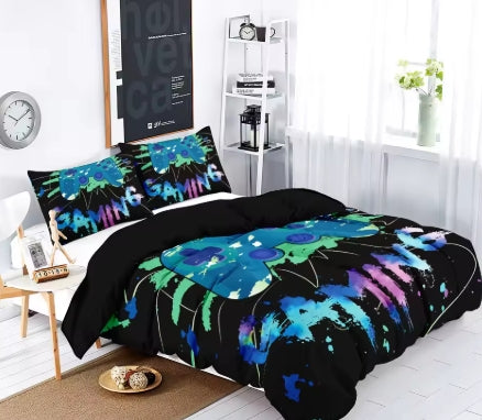 3pc Gaming Print Duvet Set