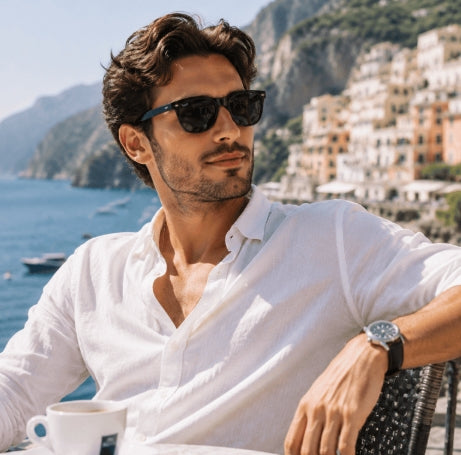Mens Black Frame Sunglasses
