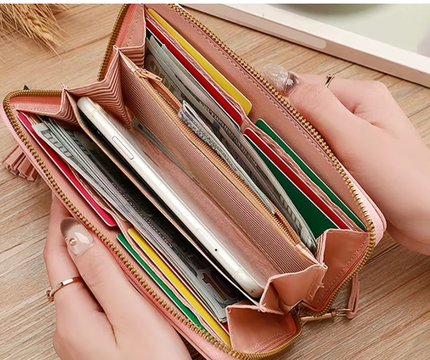 Womens Long Clutch Purse Wallet