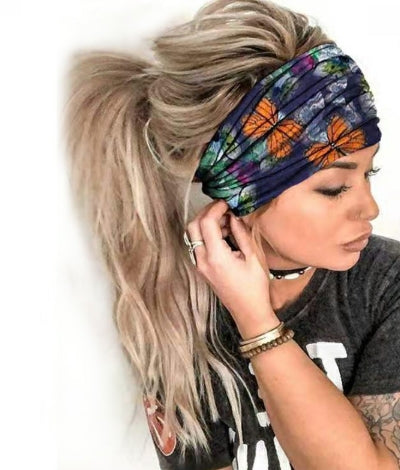 Wide Elastic Stretchy Hair Band
