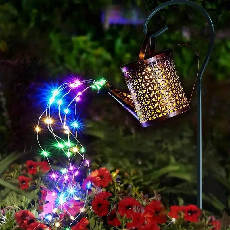 Solar watering can light
