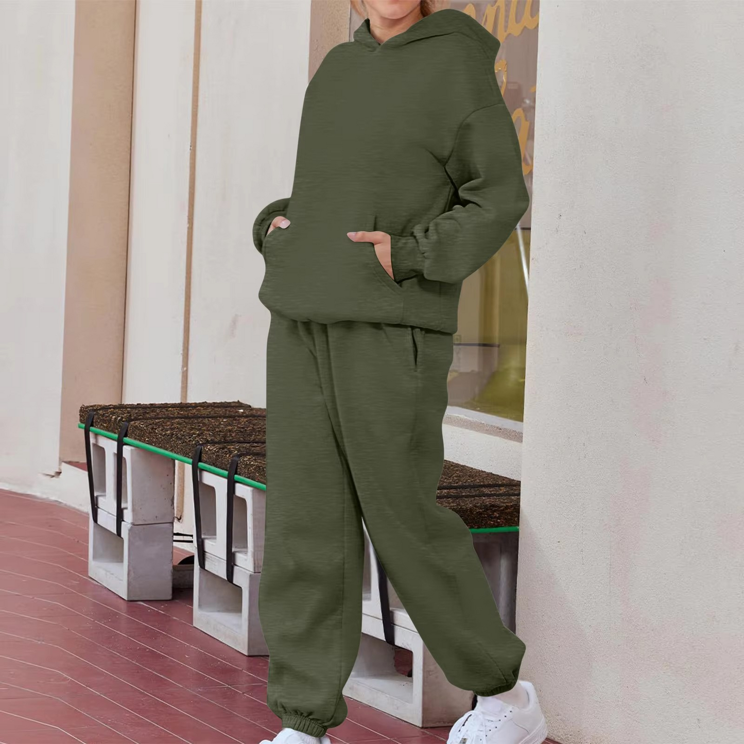 Womens 2 Piece Tracksuit Loungewear with Pockets