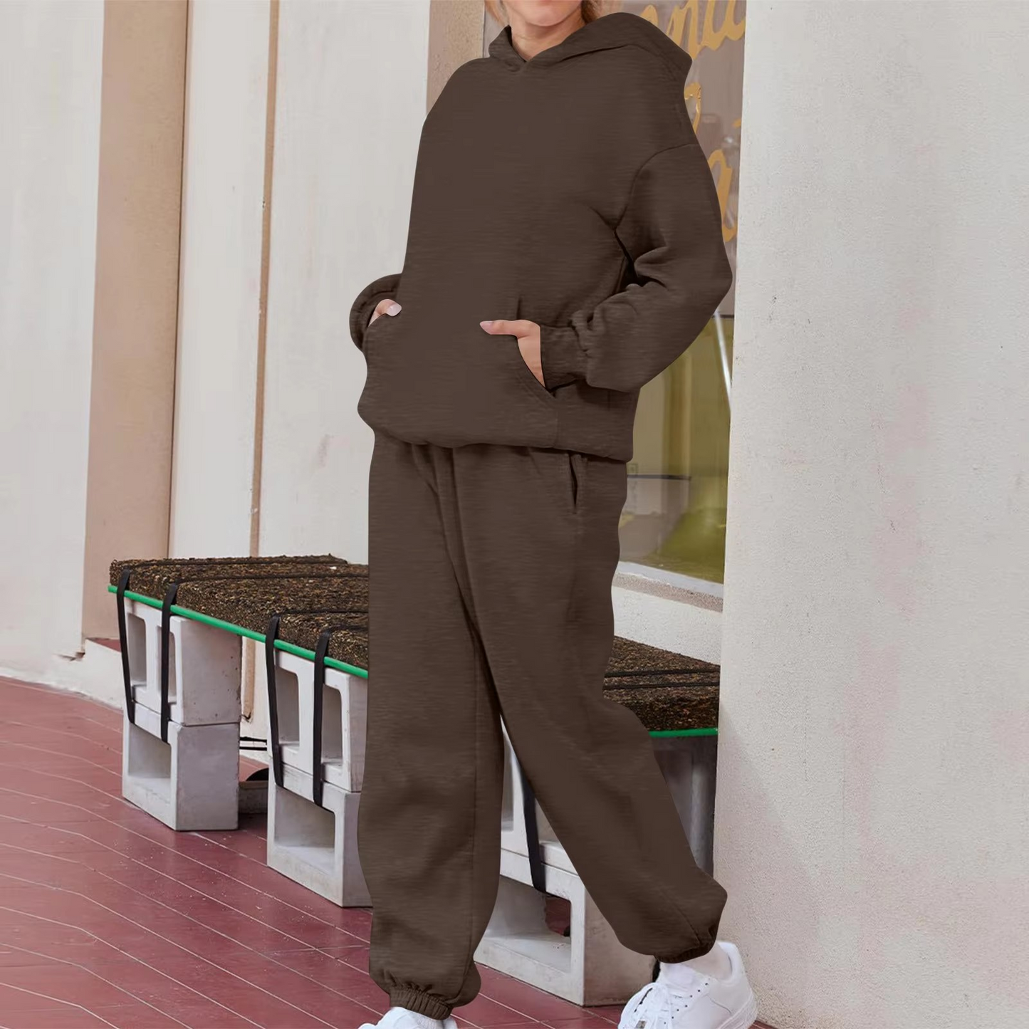 Womens 2 Piece Tracksuit Loungewear with Pockets