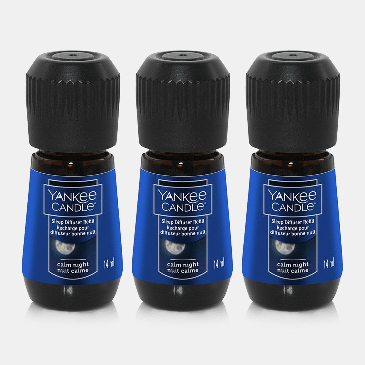 Yankee Candle Sleep Diffuser Refill, Calm Night - 3 Pack