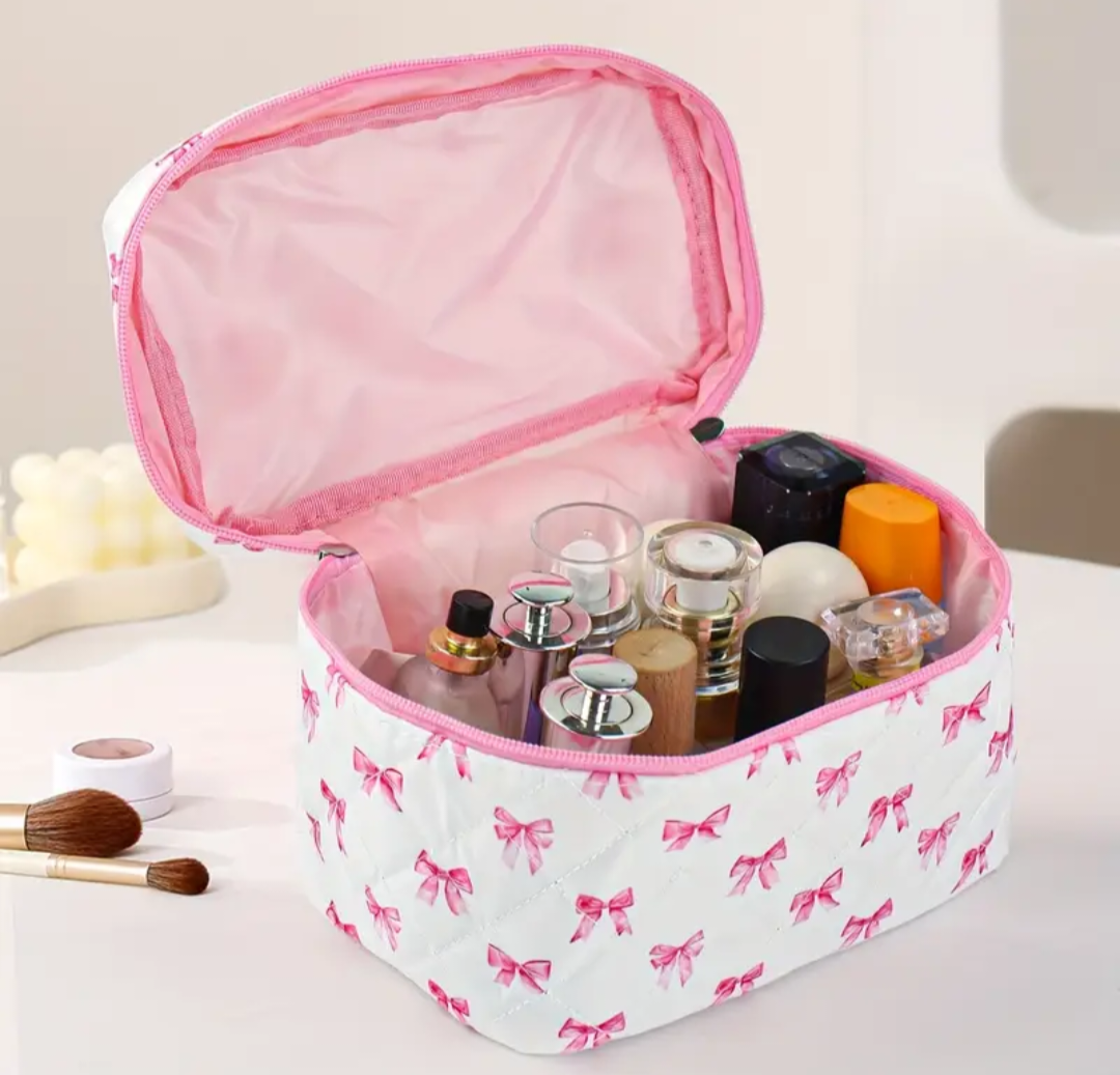 Fashion Bow Makeup Storage Bag