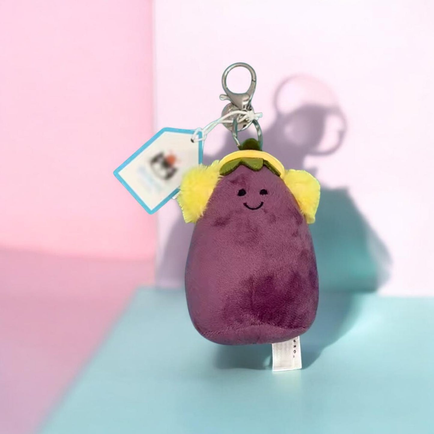 Aubergine Keyring / Bag Charm