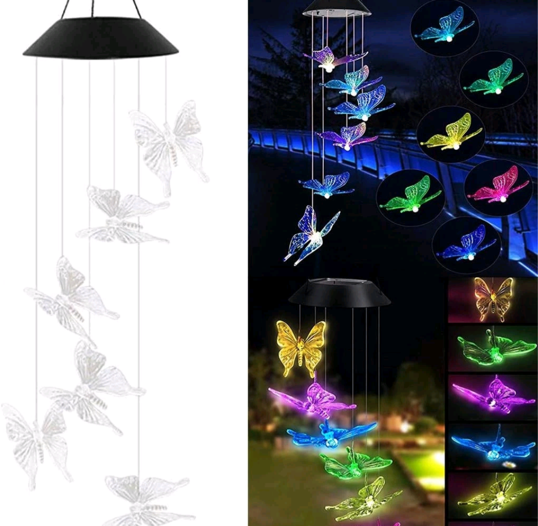 Colour Changing Hanging Butterfly Solar Lights