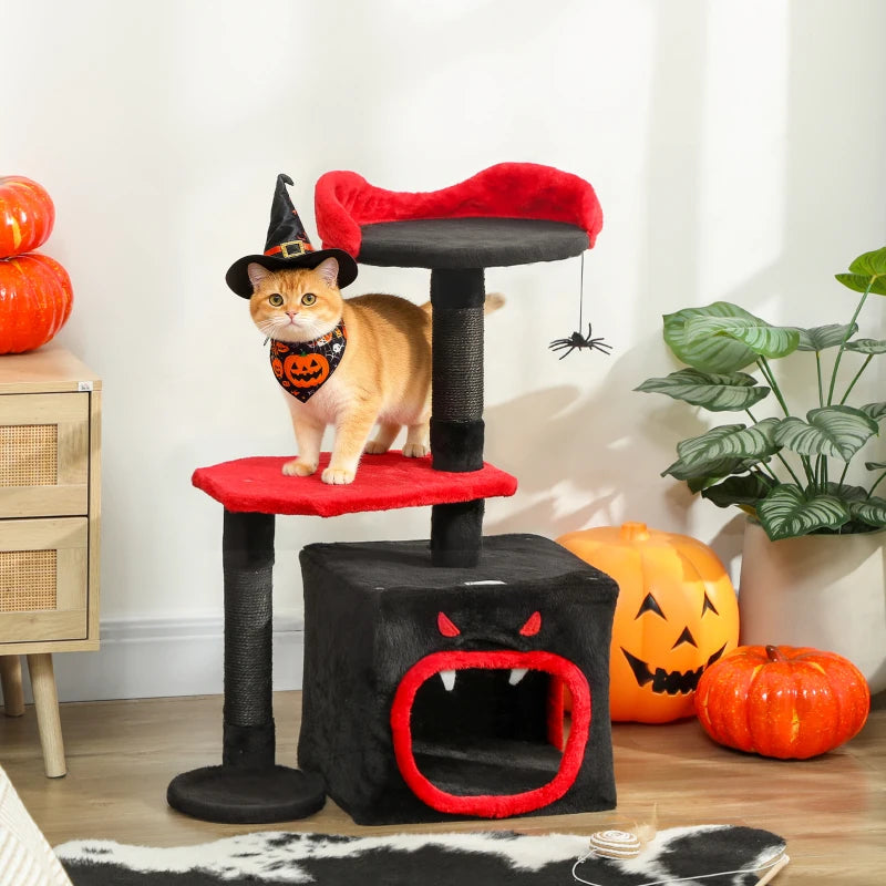 Gothic Cat Tower with Scratching Posts