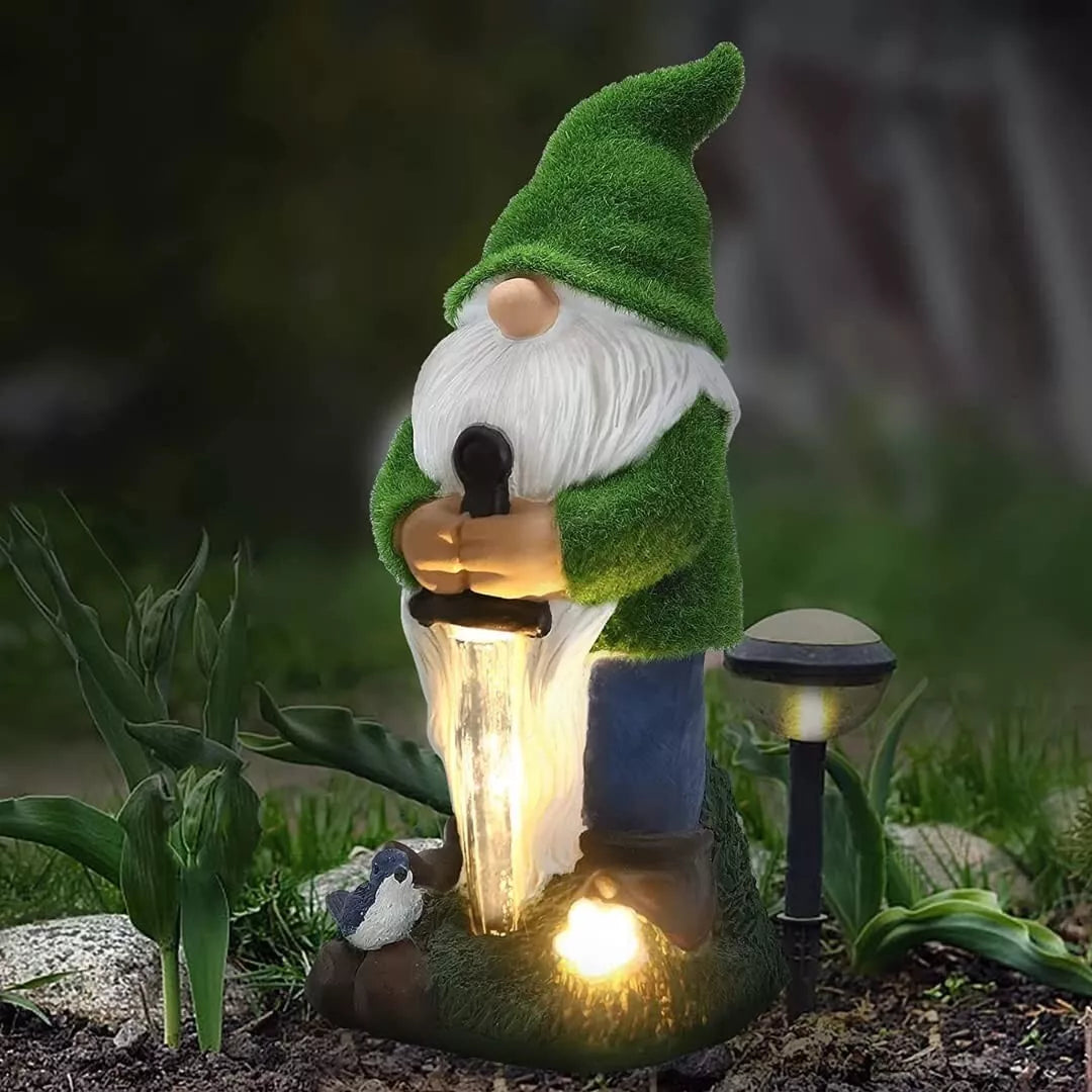 Solar Powered Knight Gnome