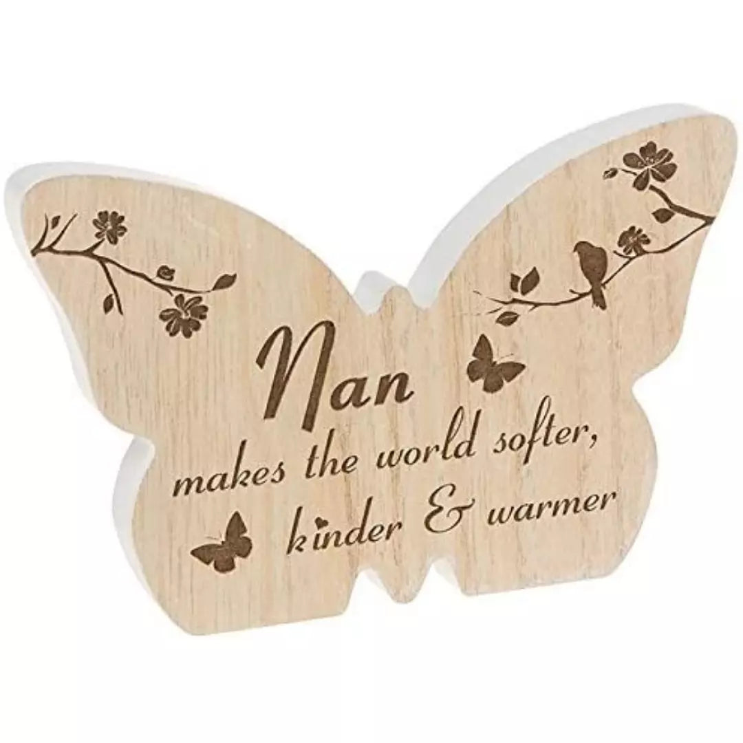 Nan Butterfly Sign Sentiment Gift