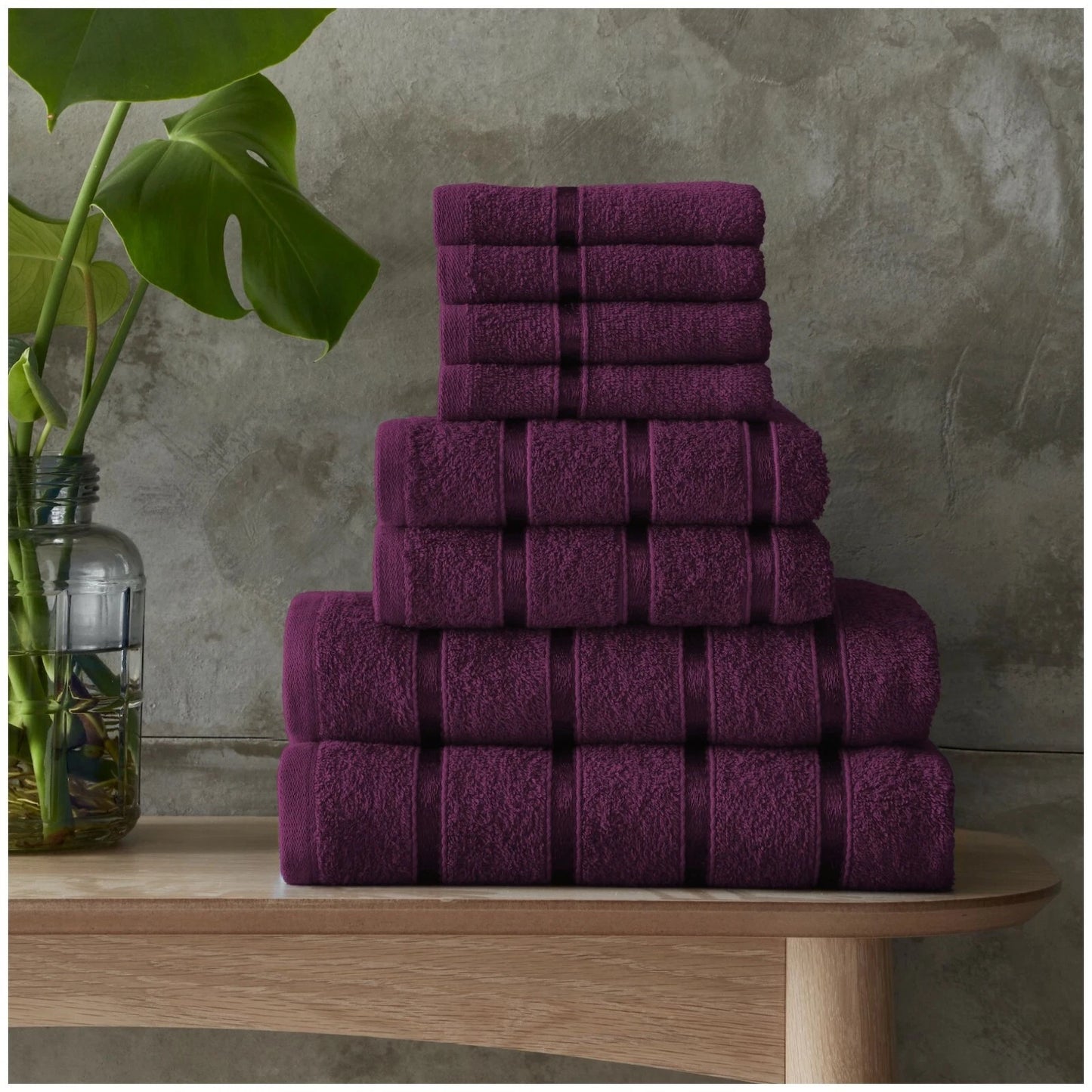 8pc Egyptian Cotton Towel Bale