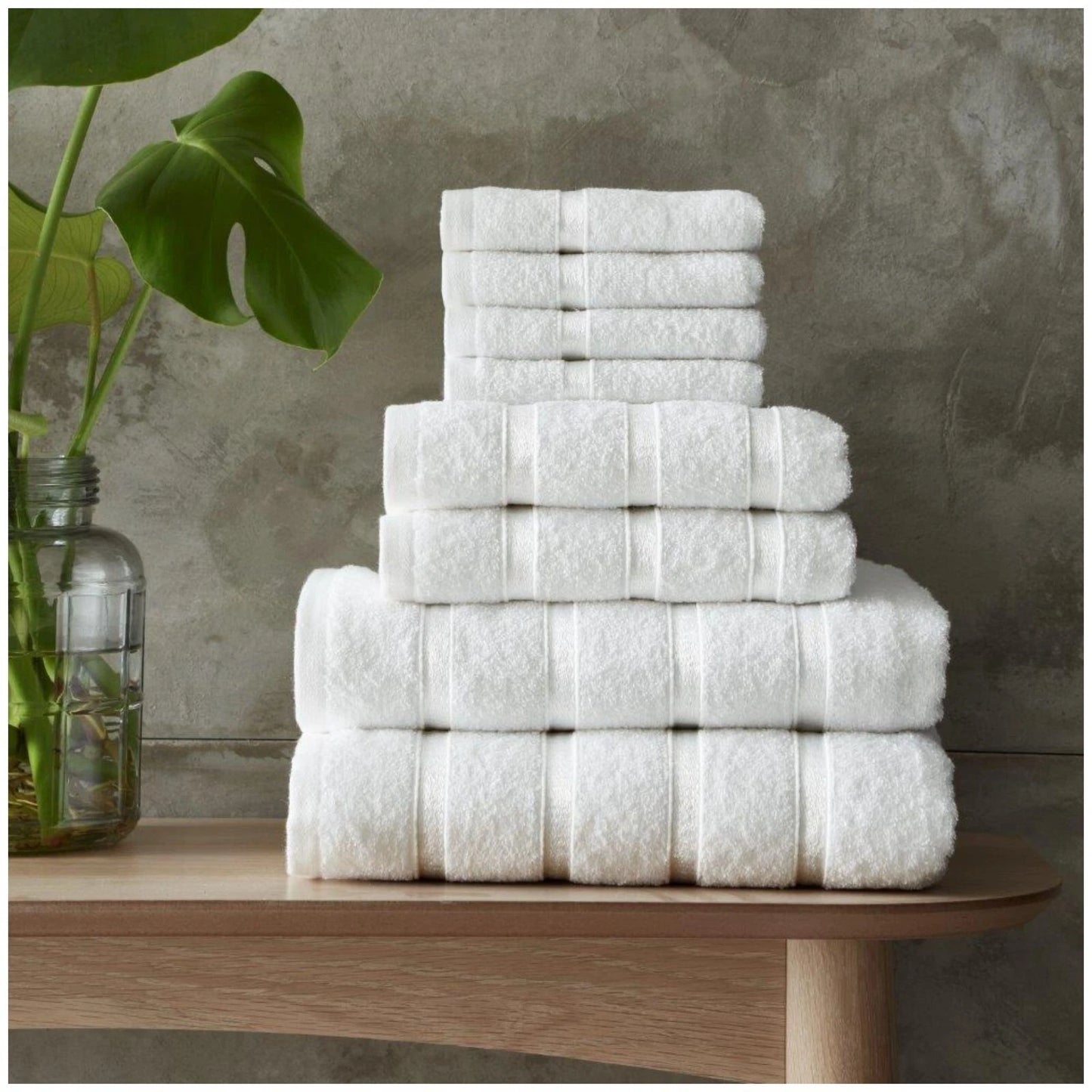 8pc Egyptian Cotton Towel Bale