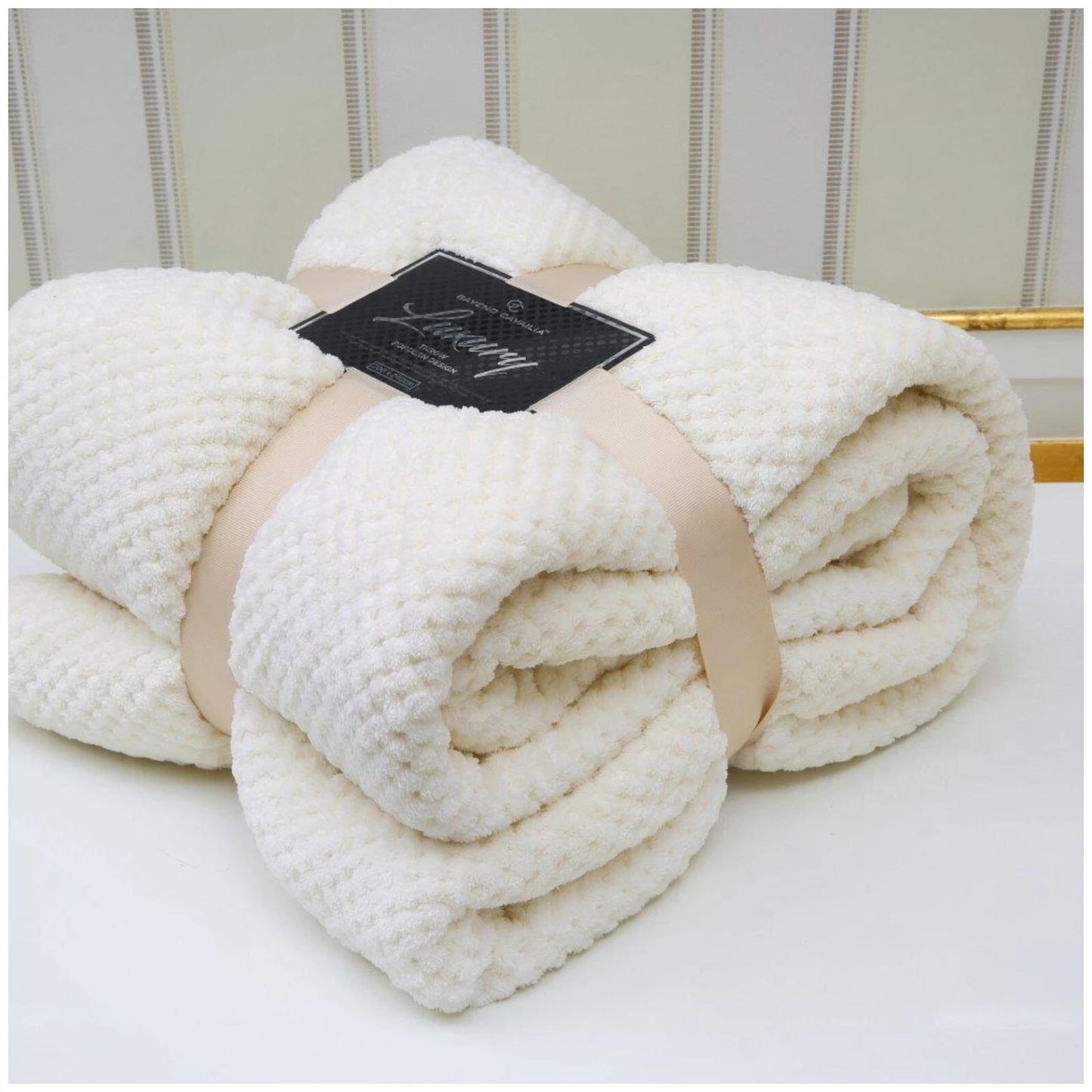 Popcorn Waffle Throw