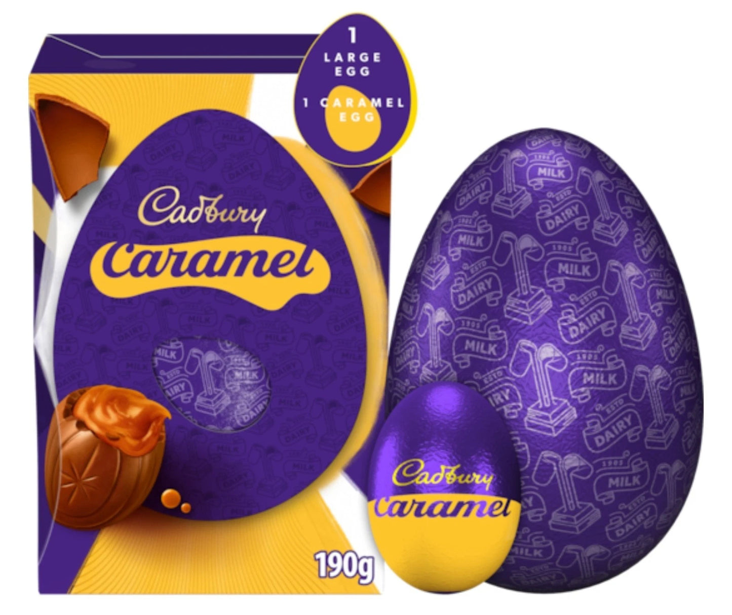 Large Cadbury Caramel Chocolate Easter Egg