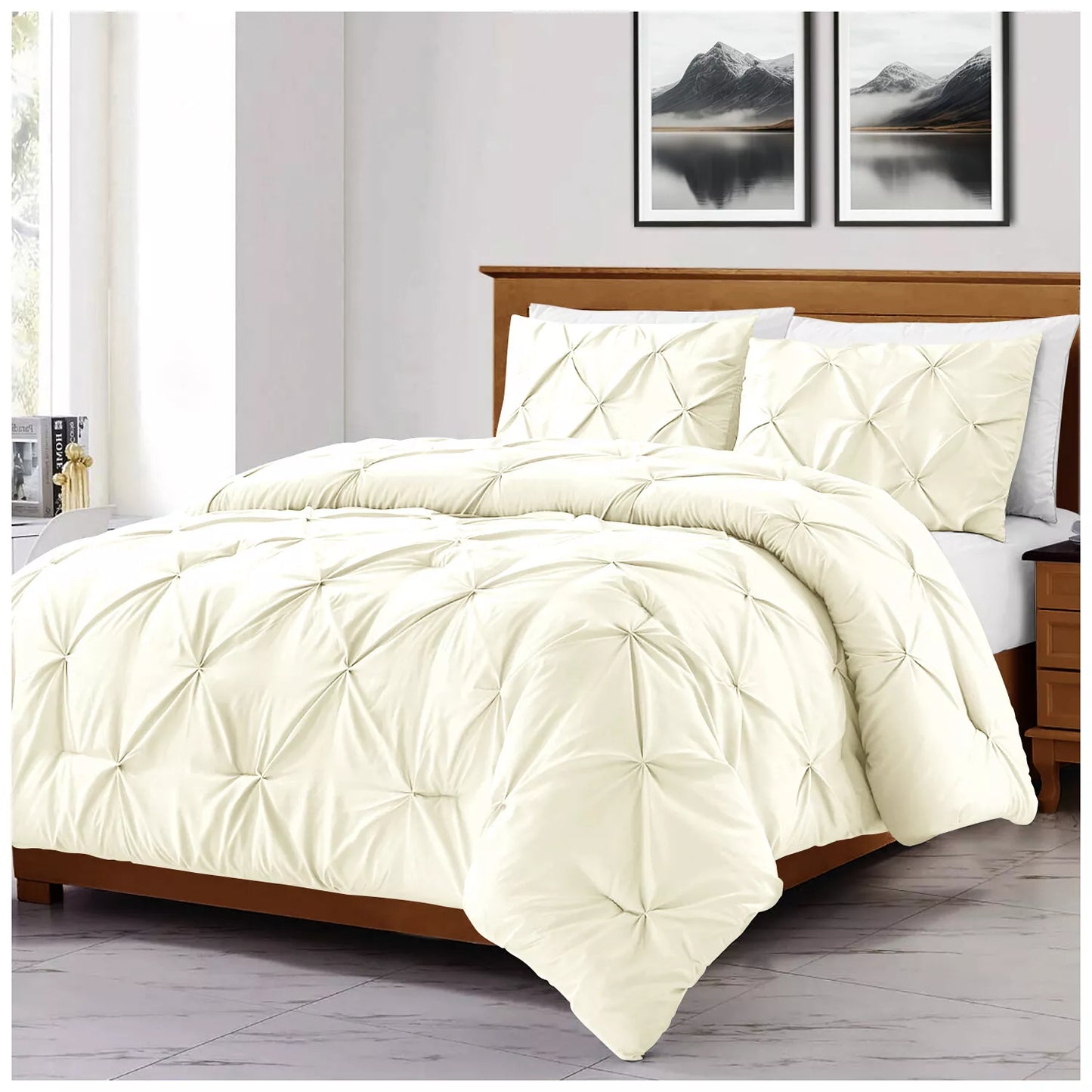 Pintuck Duvet Set