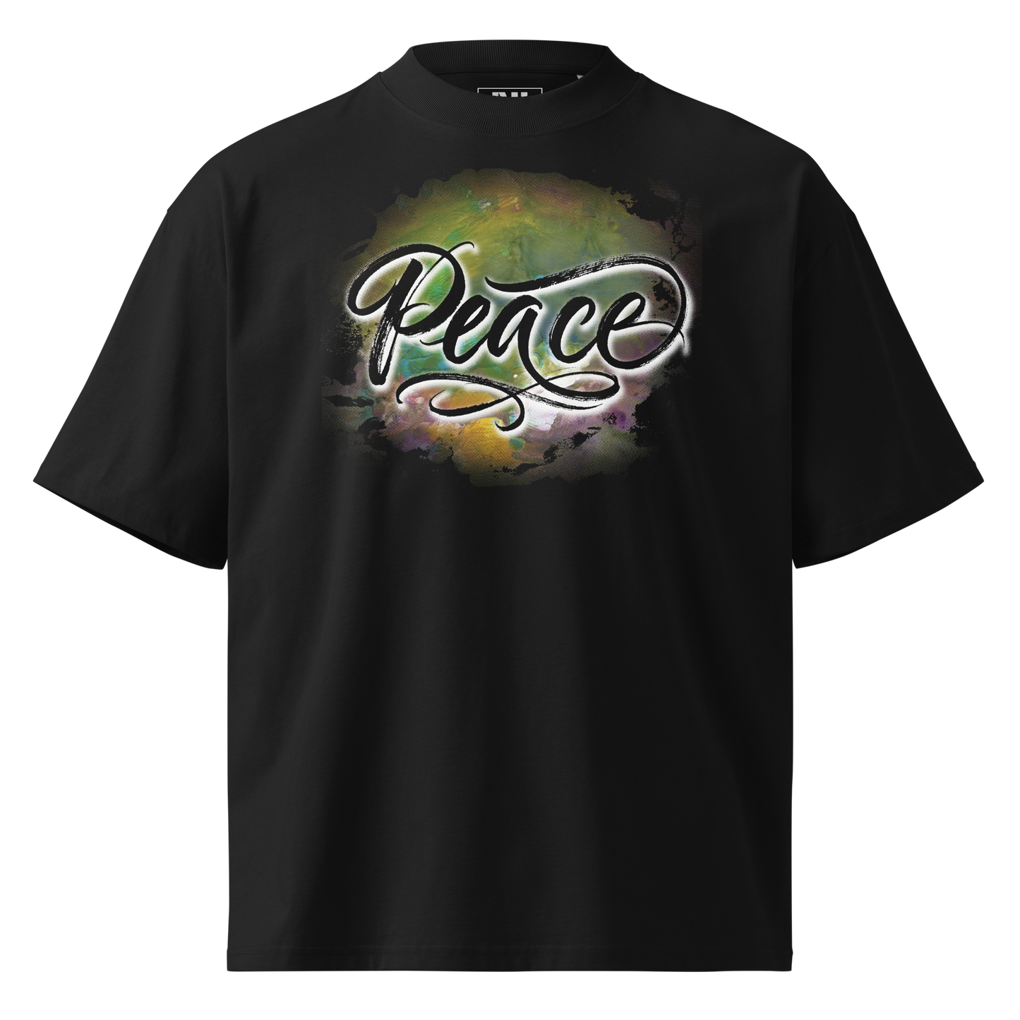 Unisex Oversized Organic high neck t-shirt "PEACE"