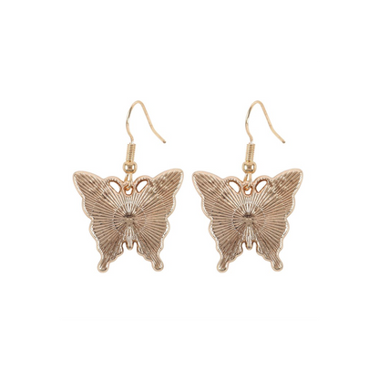 Flaming Butterfly Earrings