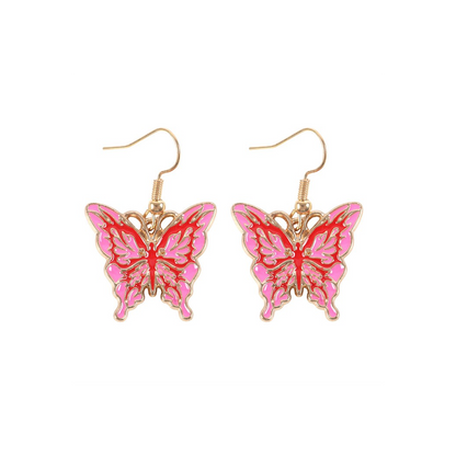 Flaming Butterfly Earrings