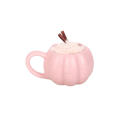 Pink Pumpkin Mug and Socks Set