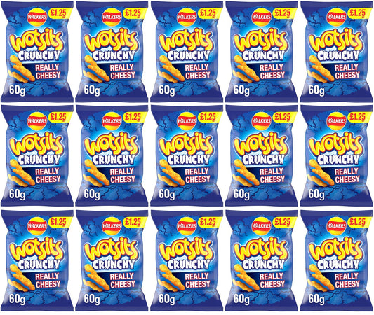 15 x Wotsits Crunchy Cheese - 60GM