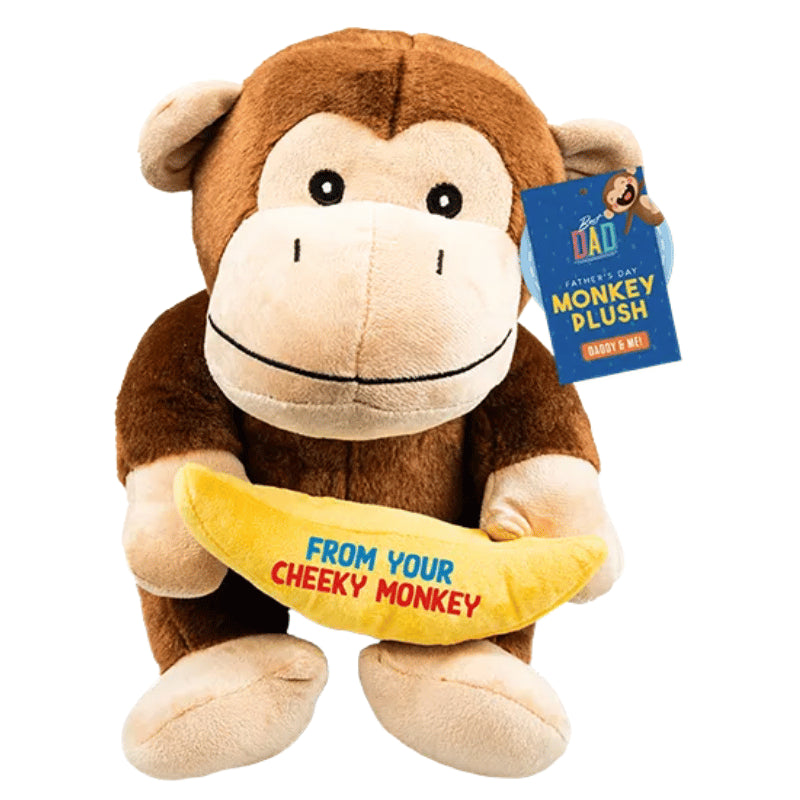 Daddy & Mini Me Plush Monkey 25.5cm