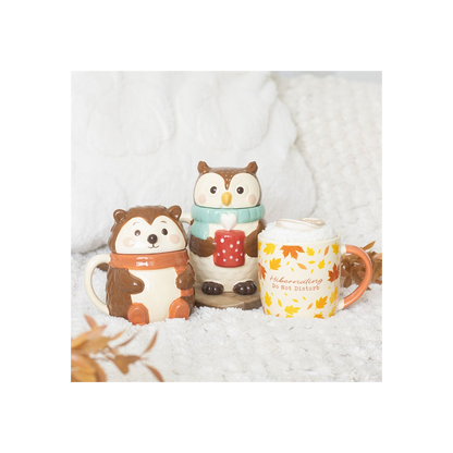 Autumn Hibernation Kit with Mug, Socks and Eye Mask
