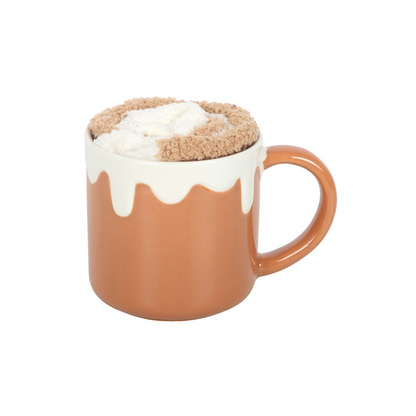 Cinnamon Roll Mug and Socks Set