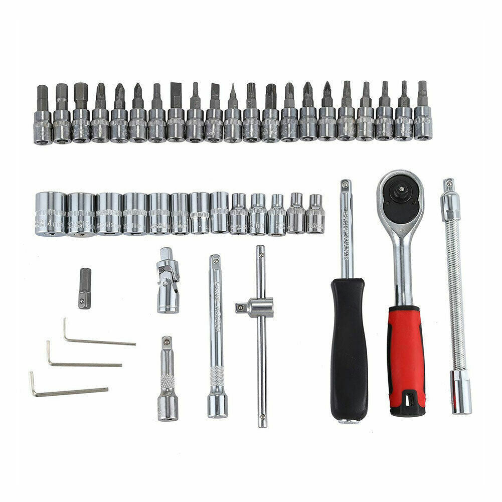 46PCS Metric Socket Set Ratchet Torx Wrench Kit