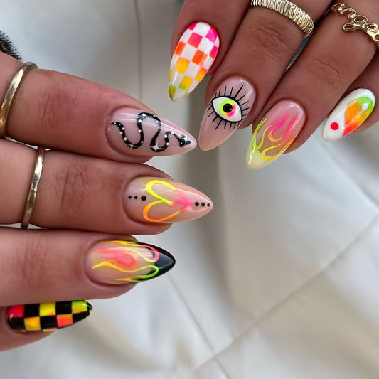 24pc Water droplet shaped Press On nails