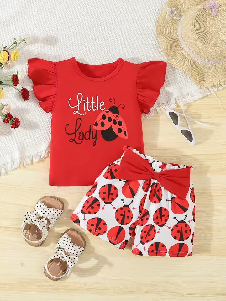 Ladybug Outfit 2pcs Set Age 3