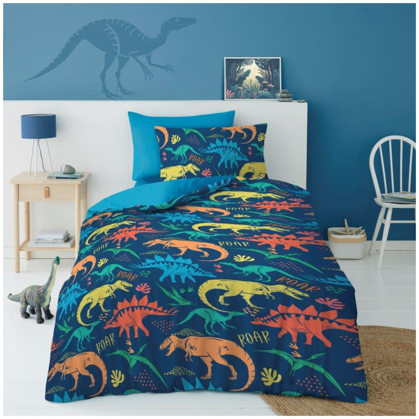 Dino Roar Single Duvet Set
